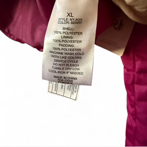 Sincerely Jules Hot Pink Puffer Jacket - Picture 3 of 4